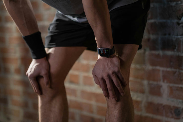 Sports recovery equipment including knee supports and stretching tools